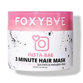 FoxyBae Mascarilla 3 minutos: aplicación rápida para cabello seco y dañado.