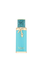 Fragrance World Vulcan Feu: primer plano de la botella, ideal para uso nocturno.