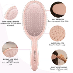 Framar cepillo desenredante para pelo mojado, cuidado suave en niñas