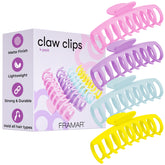 FRAMAR gancho grande para cabello grueso ofrece agarre seguro.