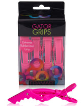 Clip de pelo Framar Gator Grips rosa para uso profesional en salón