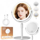 FRANO miroir maquillage 8 pouces, vue globale pour un maquillage précis
