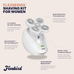 Freebird FlexSeries, cuchillas precisas para un afeitado cómodo alrededor de curvas