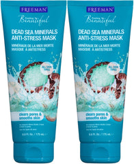 Mascarilla Freeman con arcilla anti-estrés y minerales del Mar Muerto para purificar poros y equilibrar la piel