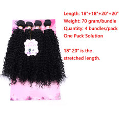 FRELYN Kinky Curly Bundles de 20 pulgadas, extensión suave y fácil de peinar.
