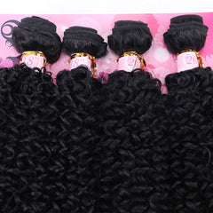 FRELYN Kinky Curly Bundles: 4 piezas por paquete para volumen completo.