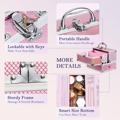 FRENESSA superficie impermeable brillo rosa mermaid protege cosméticos.