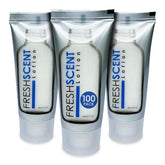 Lotion Freshscent 1oz en tubos, ideal para kits de hotel.