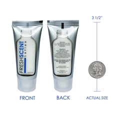 Freshscent lotion con tapa desenroscable facilita apertura incluso con manos mojadas.