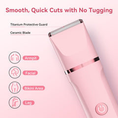 Freyars Bikini Trimmer con cabezal facial intercambiable para grooming cómodo