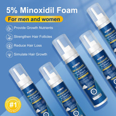 Application mousseuse facile de Frnoip Minoxidil sur le cuir chevelu