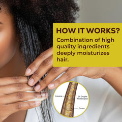 Coiffage torsades: Fro Butter Emu Oil aide à lisser et protéger les cheveux.