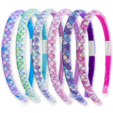 FROG SAC diadema rosa brillante para niñas, ideal para mantener el cabello recogido en la escuela.