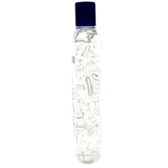 Etiqueta del gel de aloe vera Fruit of The Earth, claridad y pureza visibles