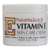 Fruit of the Earth E Skin Care Cream, bote de 4 oz, lista para hidratar la piel.