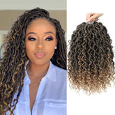Fulcrum Goddess Locs 12 pulgadas, paquete ocho, para un aspecto natural y duradero.