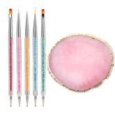 La paleta de arte en resina FULINJOY para mezclar esmaltes y crear diseños personalizados.