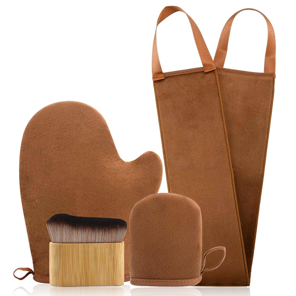 FUNAN set bronceado 4 en 1 para cuerpo y rostro uso cómodo.
