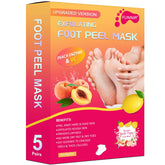 FUNNIR mascarilla exfoliante para pies, empaque visible y uso cómodo para piel suave.