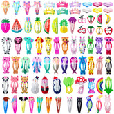 Clips Funtopia para el pelo, set de 80 piezas, ideal para estilos diarios.