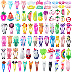 Clips Funtopia para el pelo, set de 80 piezas, ideal para estilos diarios.