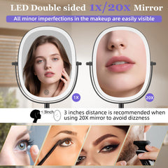 FUNTOUCH espejo de pared con brazo extensible y giro de 360°.