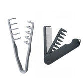 Peine FUPUAII de dientes amplios, plegable y compacto para viajar y dar volumen