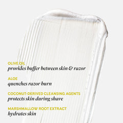 Fur Crème de rasage : apaisement grâce à l’Aloe et à la guimauve.