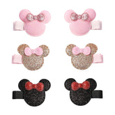 Furutonhe orejas mouse brillantes rosas, ideal para peinados diarios.