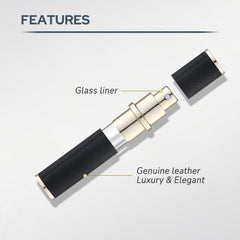 Carcasa de cuero Fusupak 10 ml con acabado premium