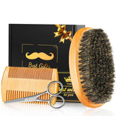 Futricy cepillo barba, primer plano, tacto suave para un acabado pulido.