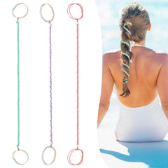 FVOLREM ligas para deporte con diseño trenza, ideal para asegurar coletas.