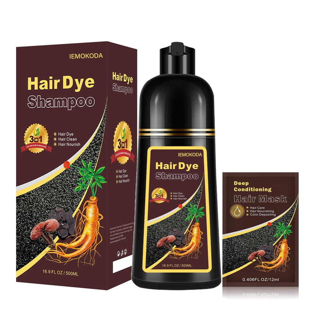 Fvquhvo chestnut brown hair dye shampoo bottle for quick at‑home color