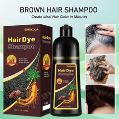 Fvquhvo hair dye shampoo 3-in-1 cleanses, colors, and conditions in one step