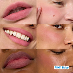 Pudín difuso de fwee para labios, color duradero.