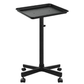 FWOD BIBTO carrito con bandeja y ruedas, vista frontal, estructura robusta para uso profesional.