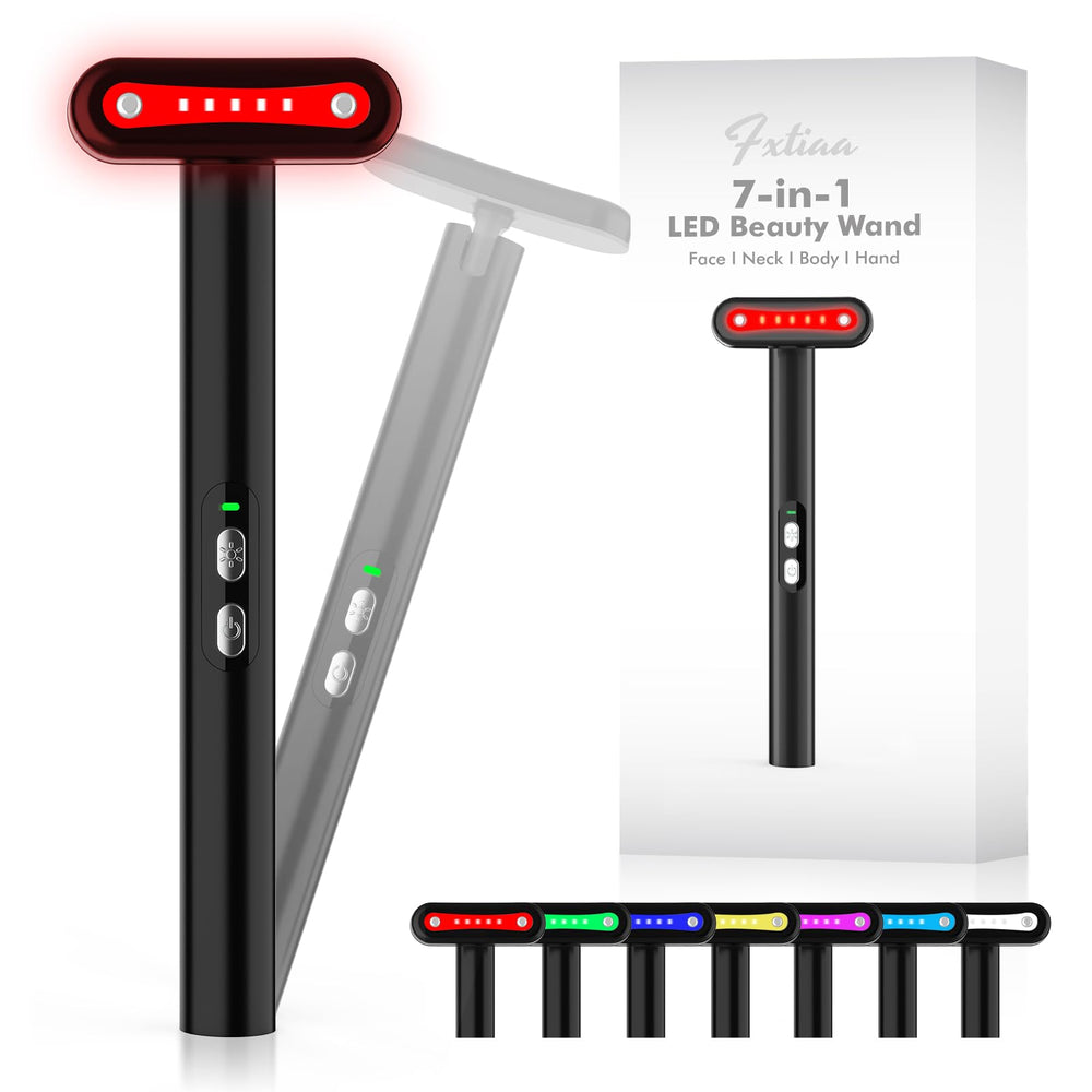 Fxtiaa: lámpara LED de 7 colores para rostro y cuello, rejuvenecimiento suave.