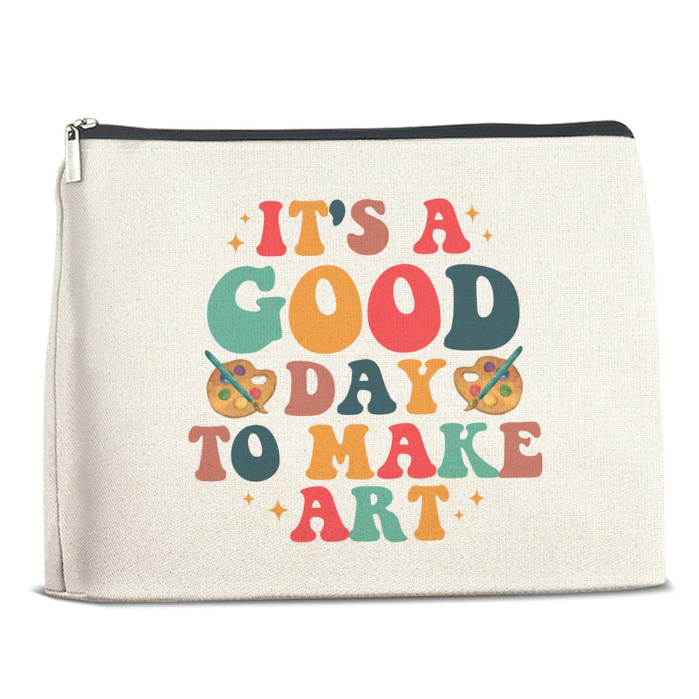 FYDHQSS bolsa maquillaje con diseños artísticos, ideal para llevar en el bolso diario.