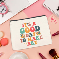 FYDHQSS bolsa maquillaje con forro impermeable, protege tus productos durante viajes.