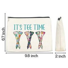 FYDHQSS bolsa de maquillaje golf, diseño chic a doble cara