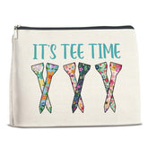 FYDHQSS bolsa de maquillaje para golf vista frontal, ideal para regalo