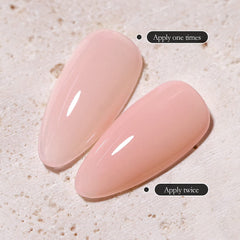 FZANEST Rose Nude Gel, aplicación capa a capa para cobertura ligera y uniforme