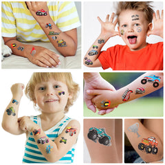 Gabizafia tatuajes Hot Wheels hoja 3, diseños variados para niños