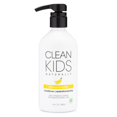 Gabriel Cosmetics Condicionador Kids Naturales botella visible con cabello suave