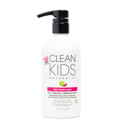 Gabriel Cosmetics Kids Watermelon 3en1: botella con burbujas suaves para baño diario.