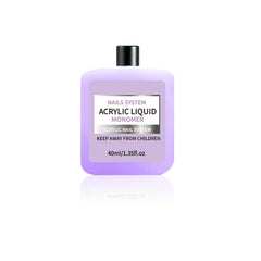 Gadcrystal líquido monómero para uñas de 40 ml, forma capa protectora y brillo duradero.