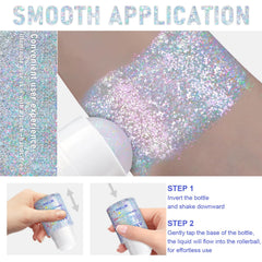 GADMLURY Mermaid sequins: piel con brillo multicolor para looks audaces