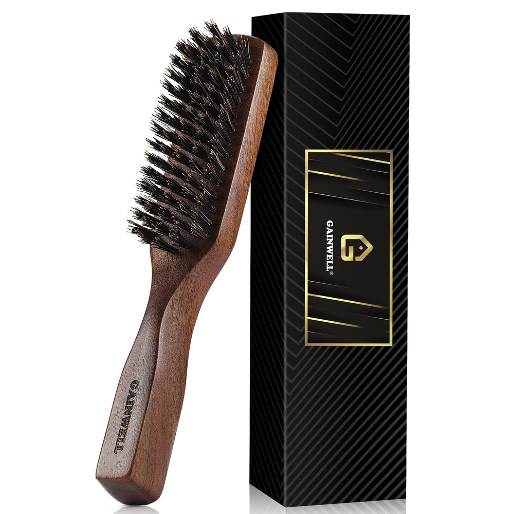 Gainwell cepillo con cerdas de jabalí salvaje para acabado suave y brillo natural.