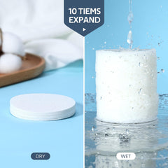 Desmaquillado y eliminación de mascarillas con esponjas GAINWELL para spa.