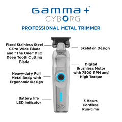 GAMMA+ Cyborg profesional, batería ion-litio de 3 horas de uso continuo.